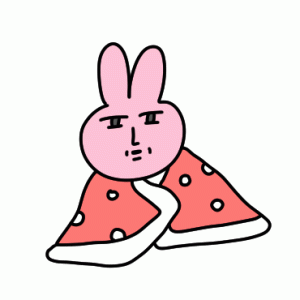 粉红兔子表情包6